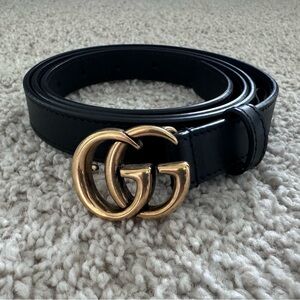 GUCCI MARMONT THIN LEATHER BELT 100